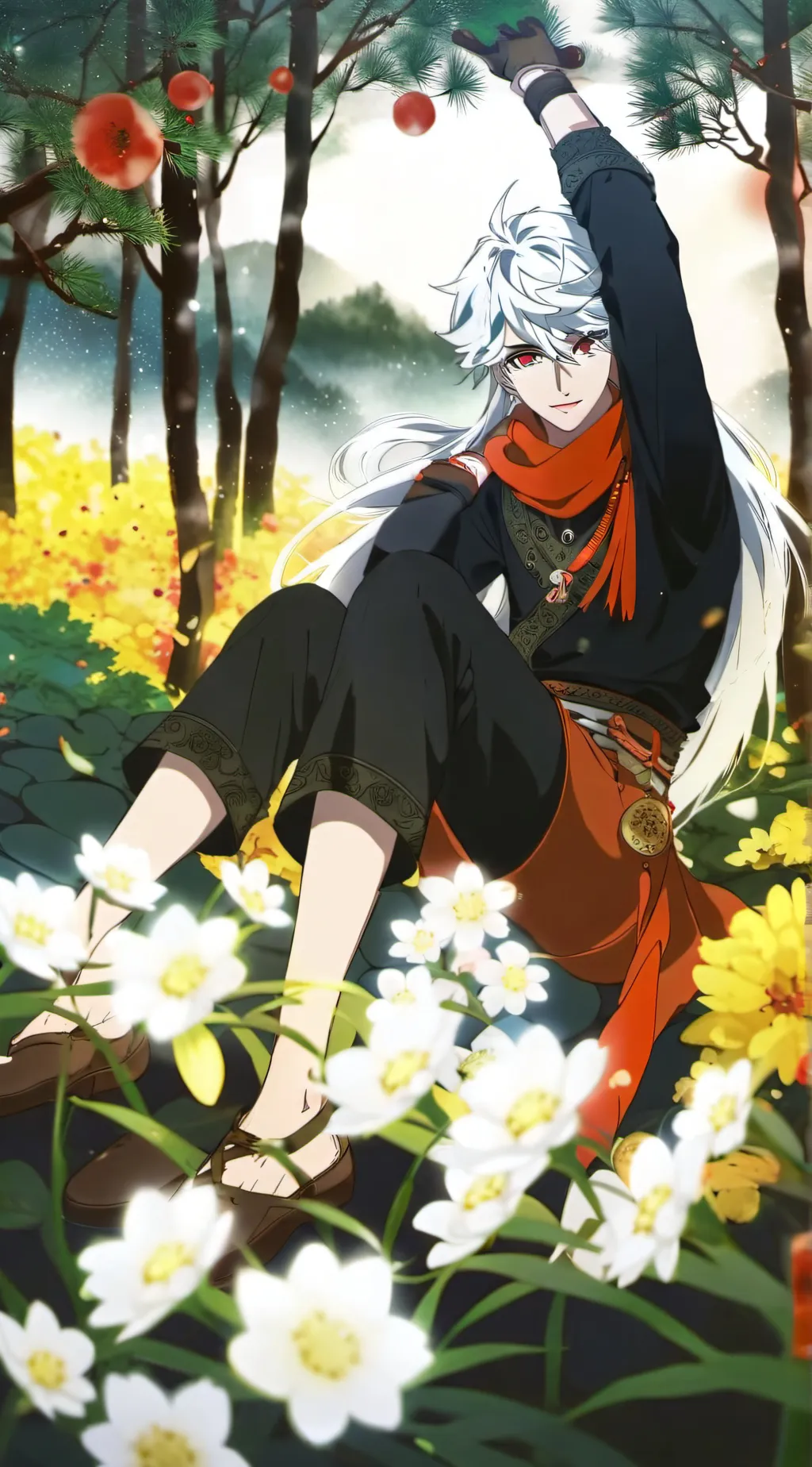 ai character: douma 💅 💅 💅 💅 💅 💅  background