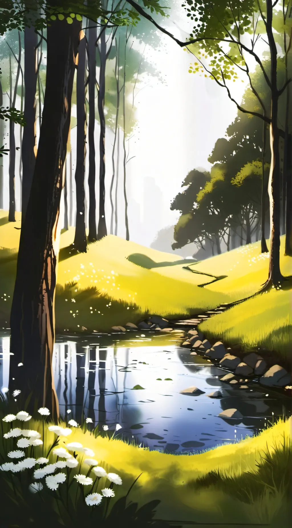 ai character: GRASS background