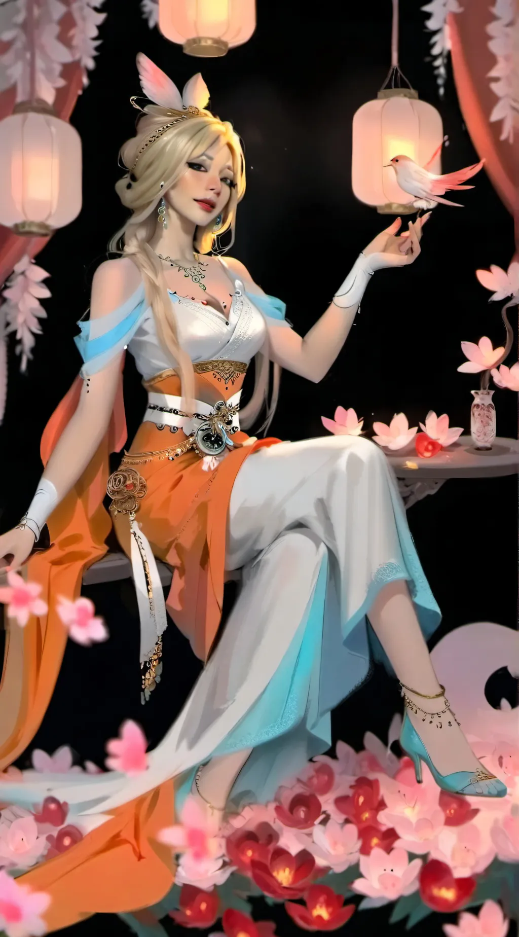 ai character: Lena Roth Foxx background