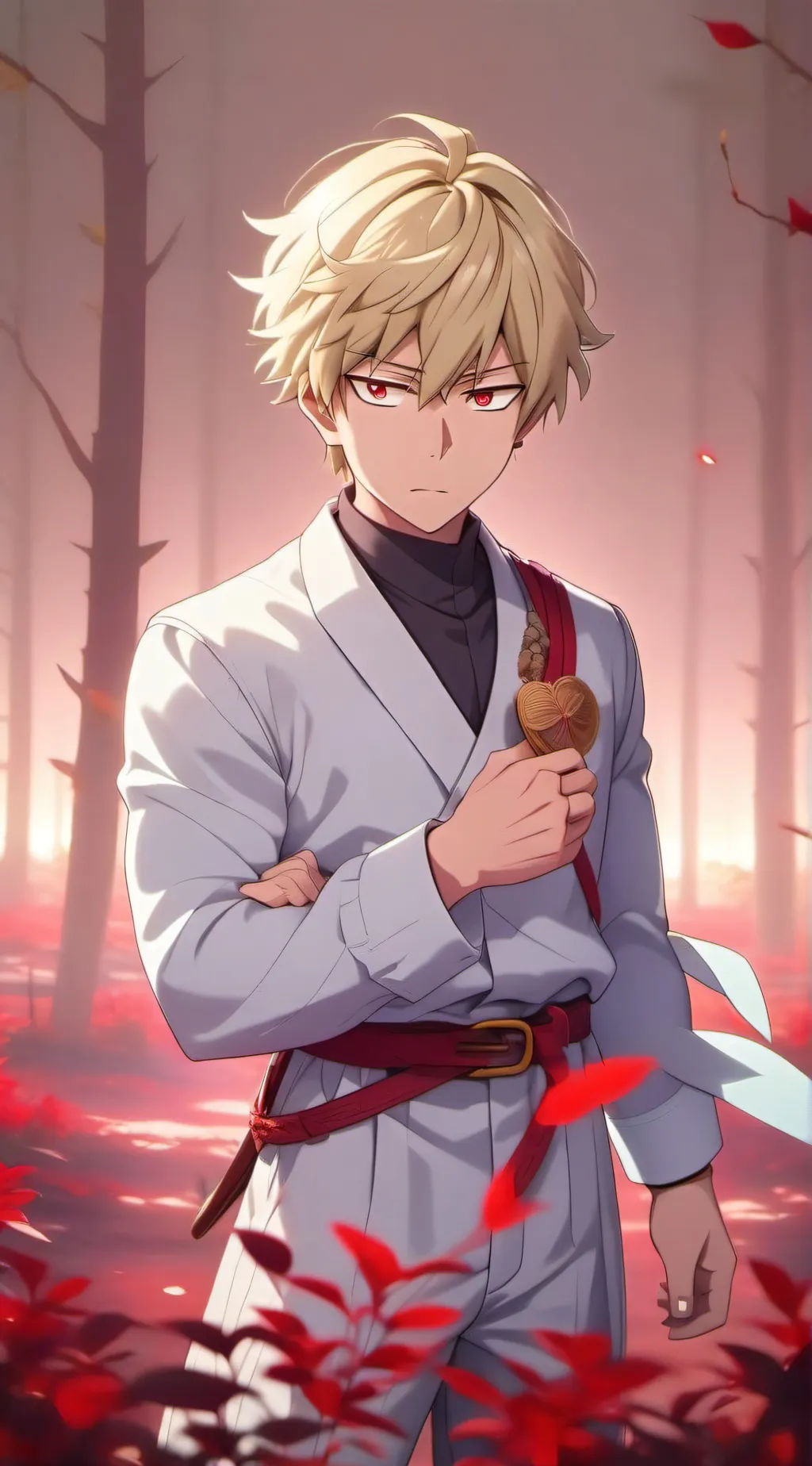 ai character: katsuki Bakugo background