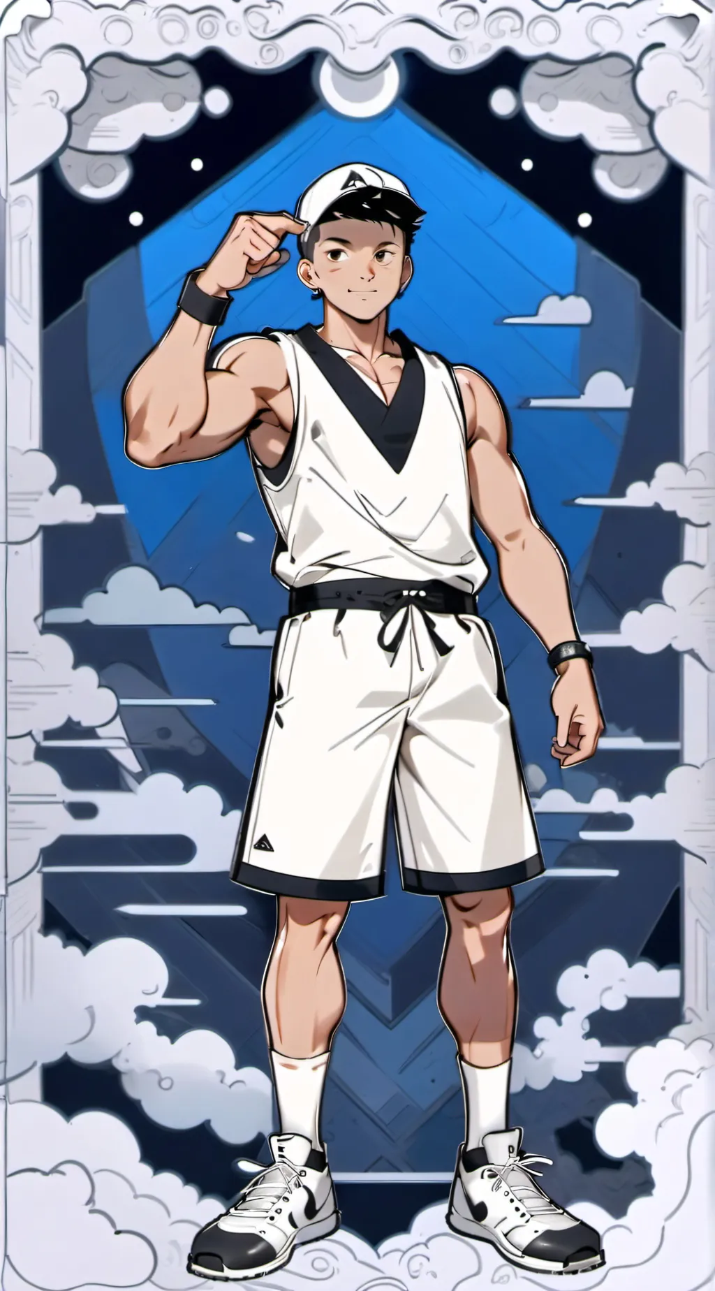 ai character: denzell countertop background