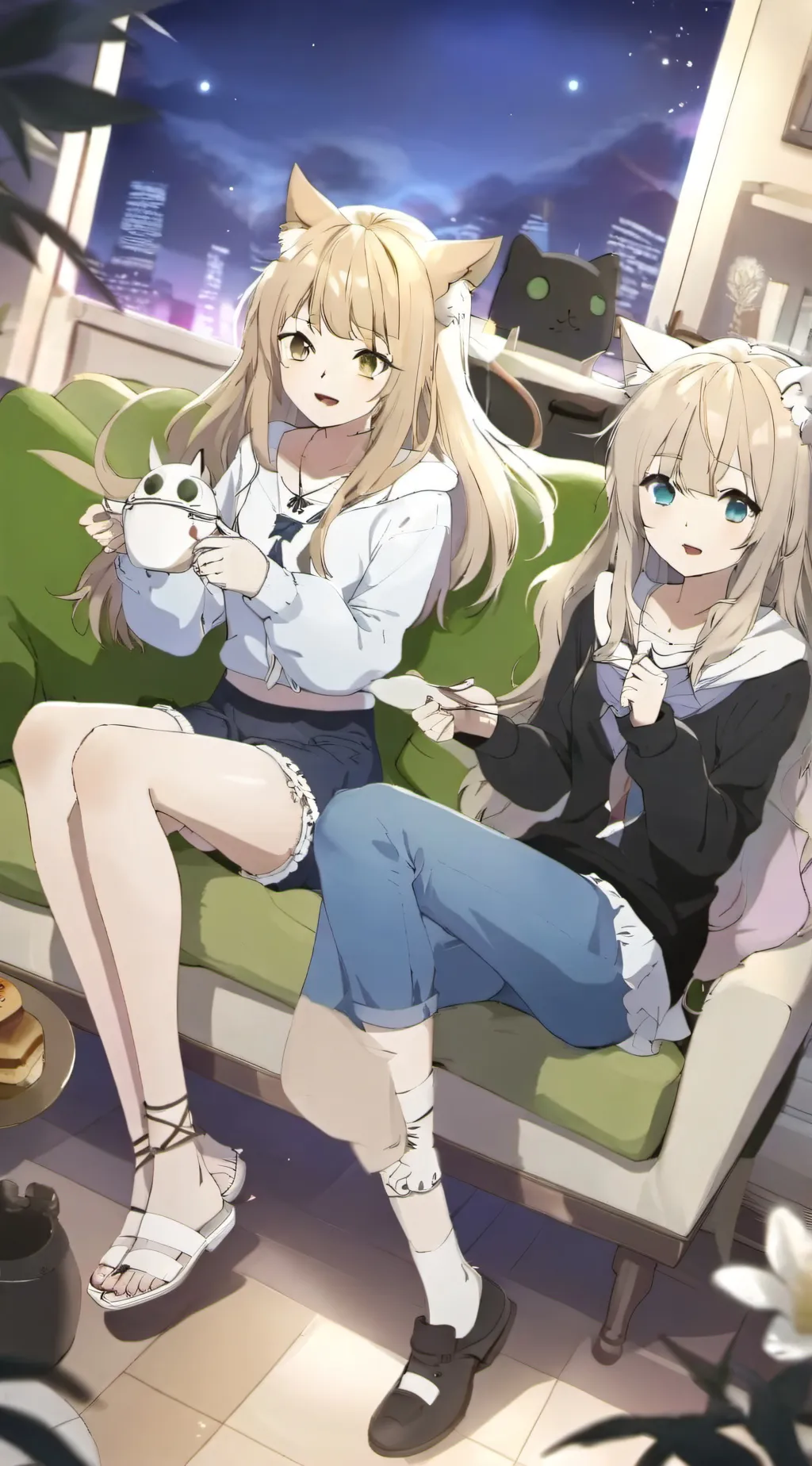 ai character: Lexi & Taffy background