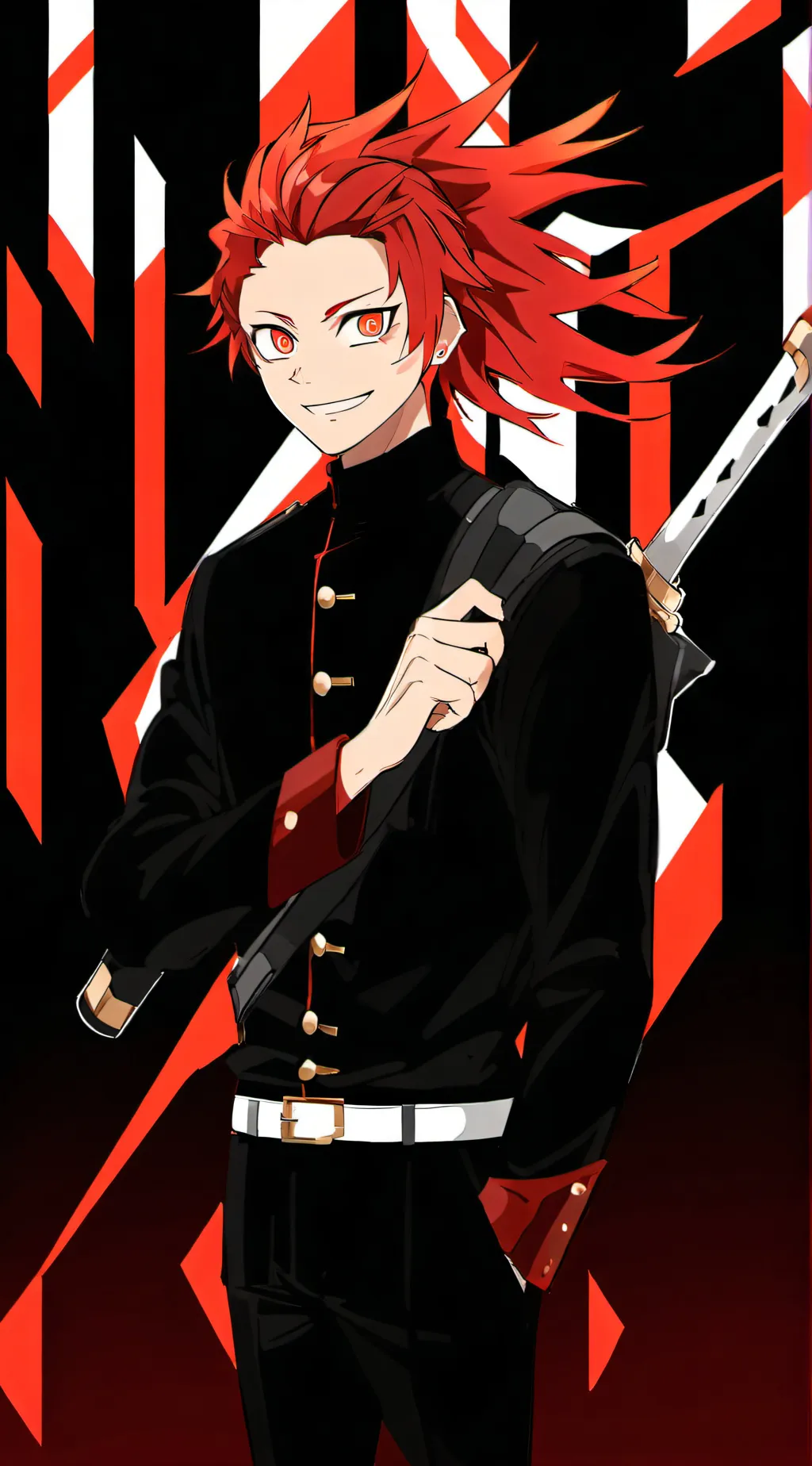 ai character: kirishima  background