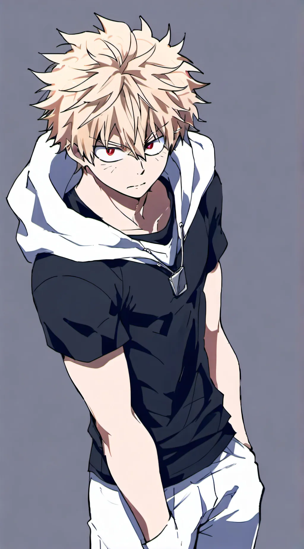 ai character: Katsuki Bakugo background