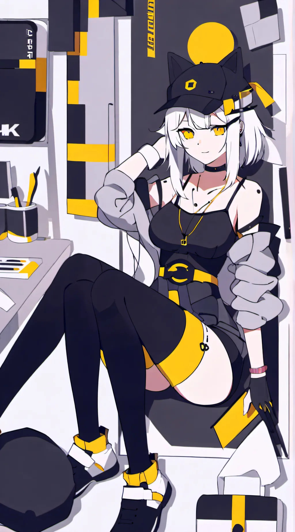 ai character: The hybrid store! background