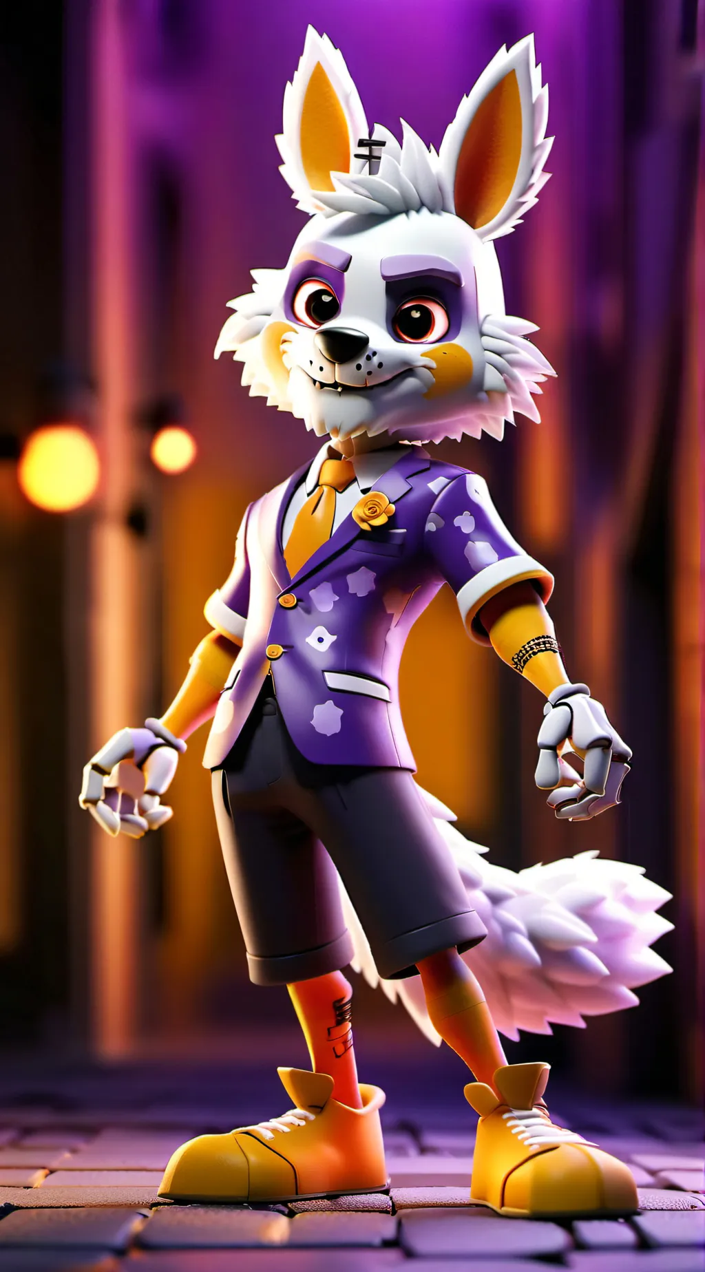 ai character: lolbit  background