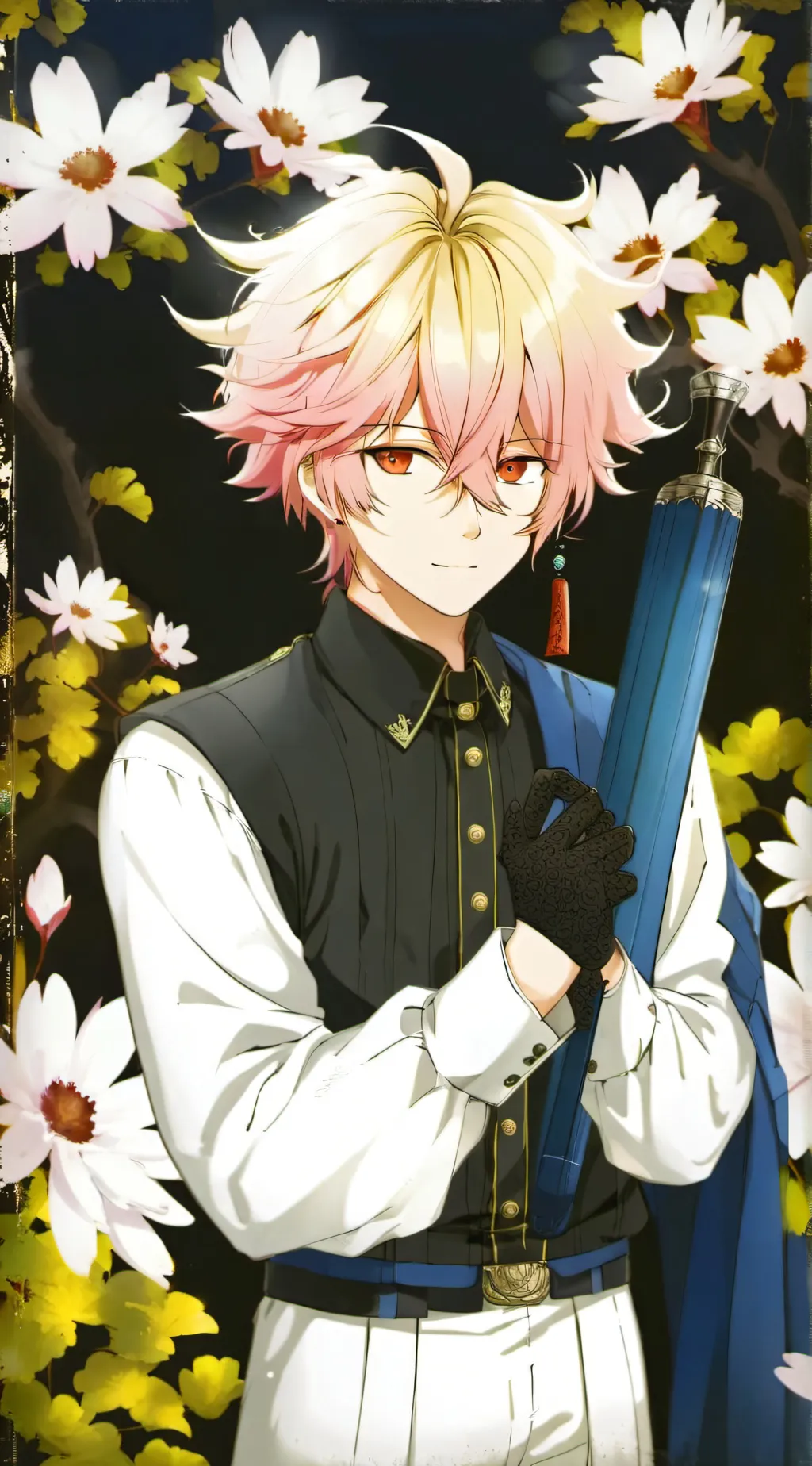 ai character: Waiting room background