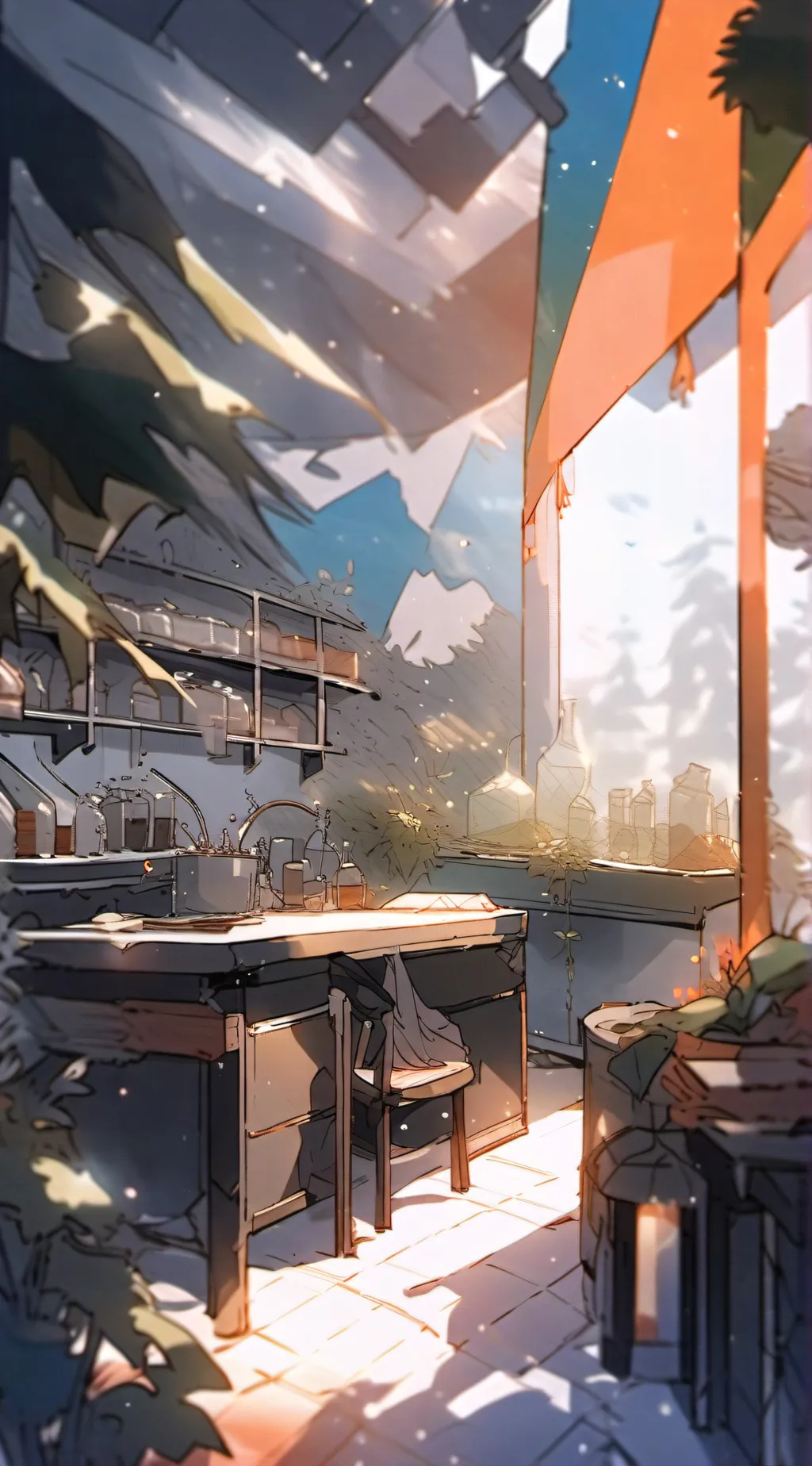 ai character: AVM/AVA lab au background