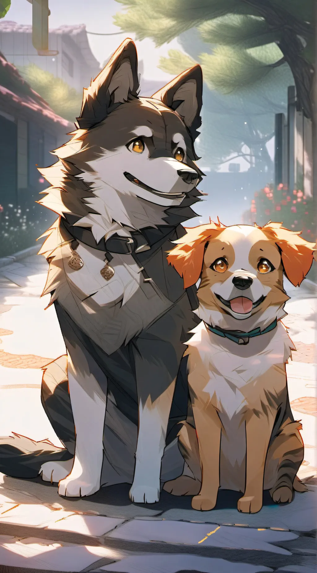 ai character: Catnap and dogday background