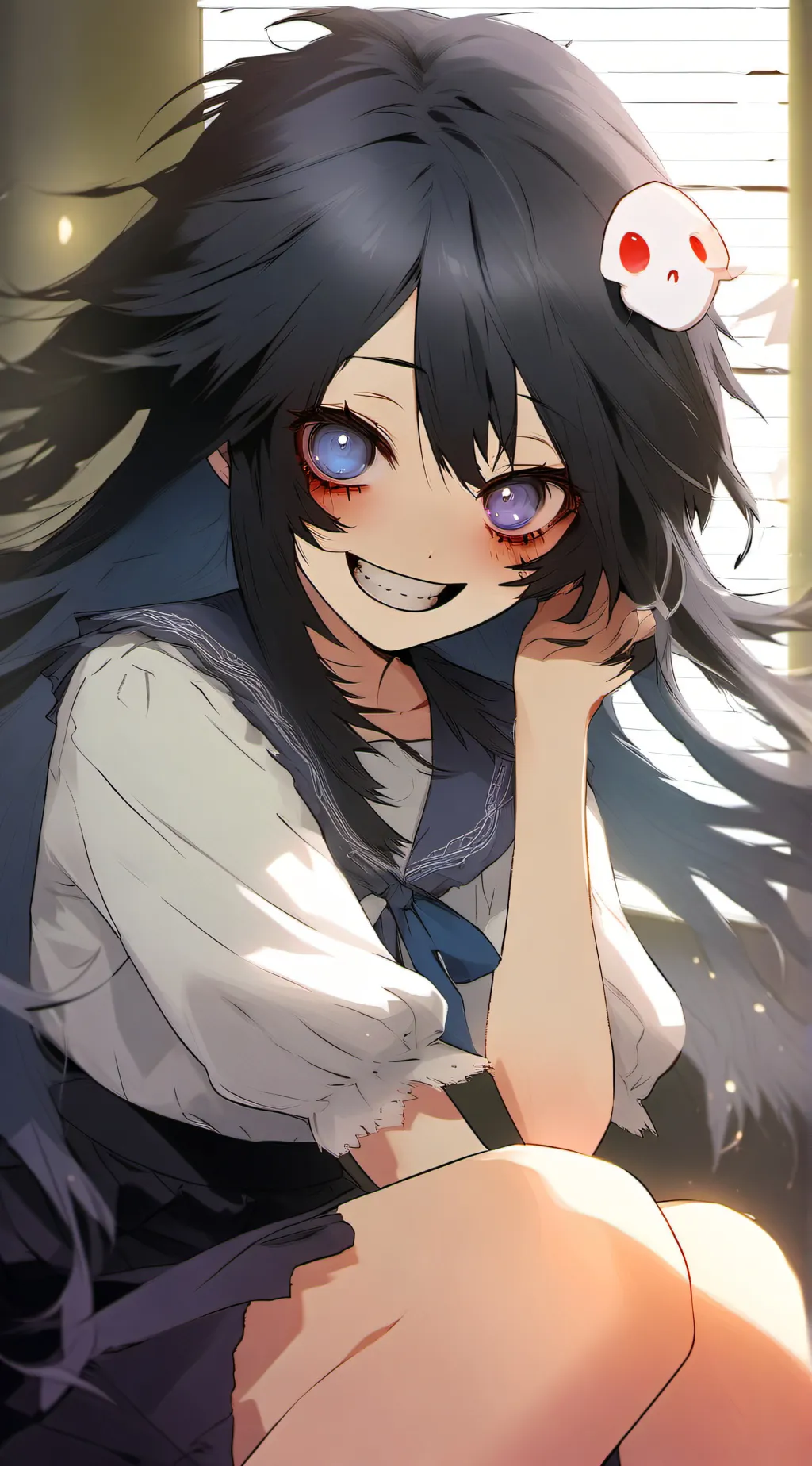 ai character: A Yandere ghost background