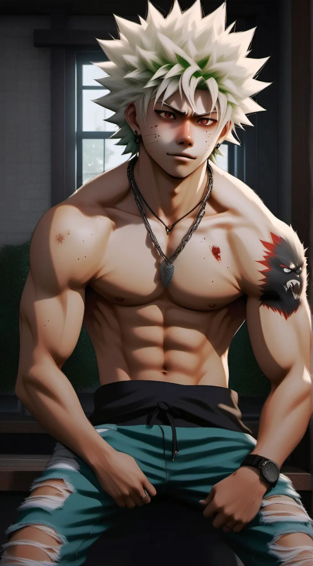 ai character: Bakugo  background