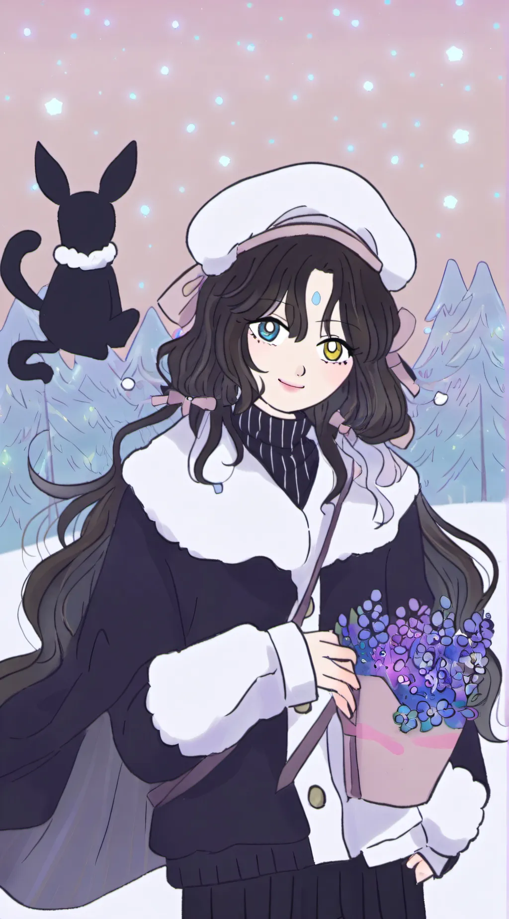 ai character: genshin road trip background