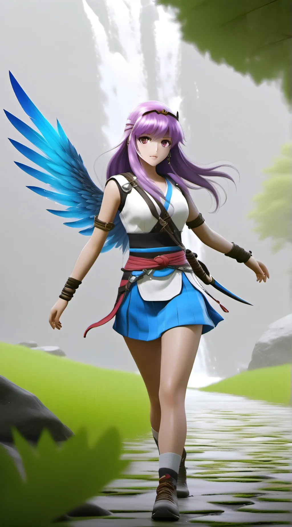 ai character: Saint Athena background
