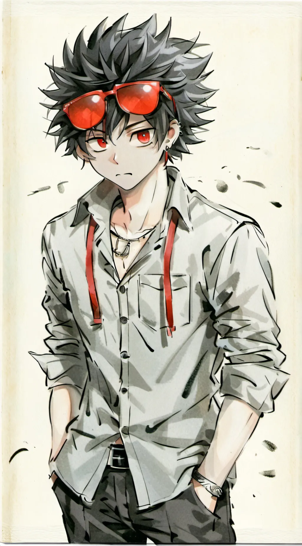 ai character: shadow background