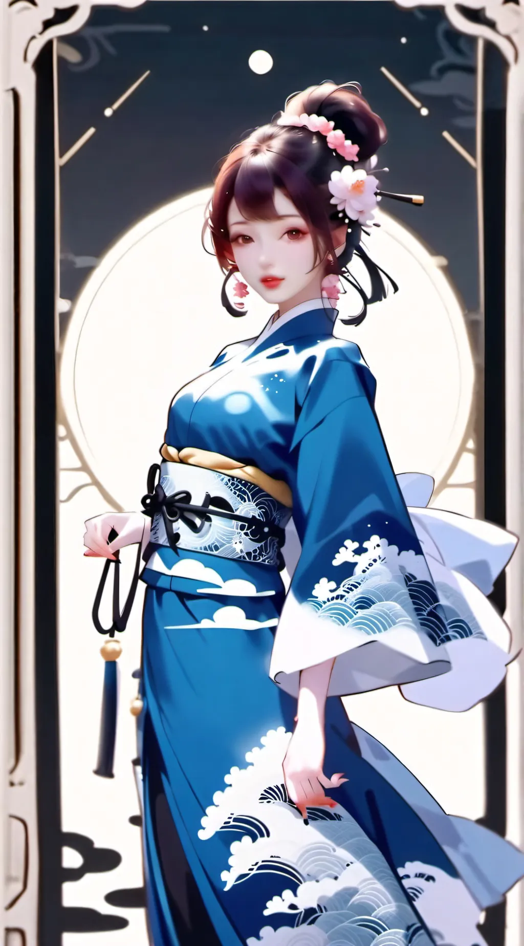 ai character: demon slayer oc!  background