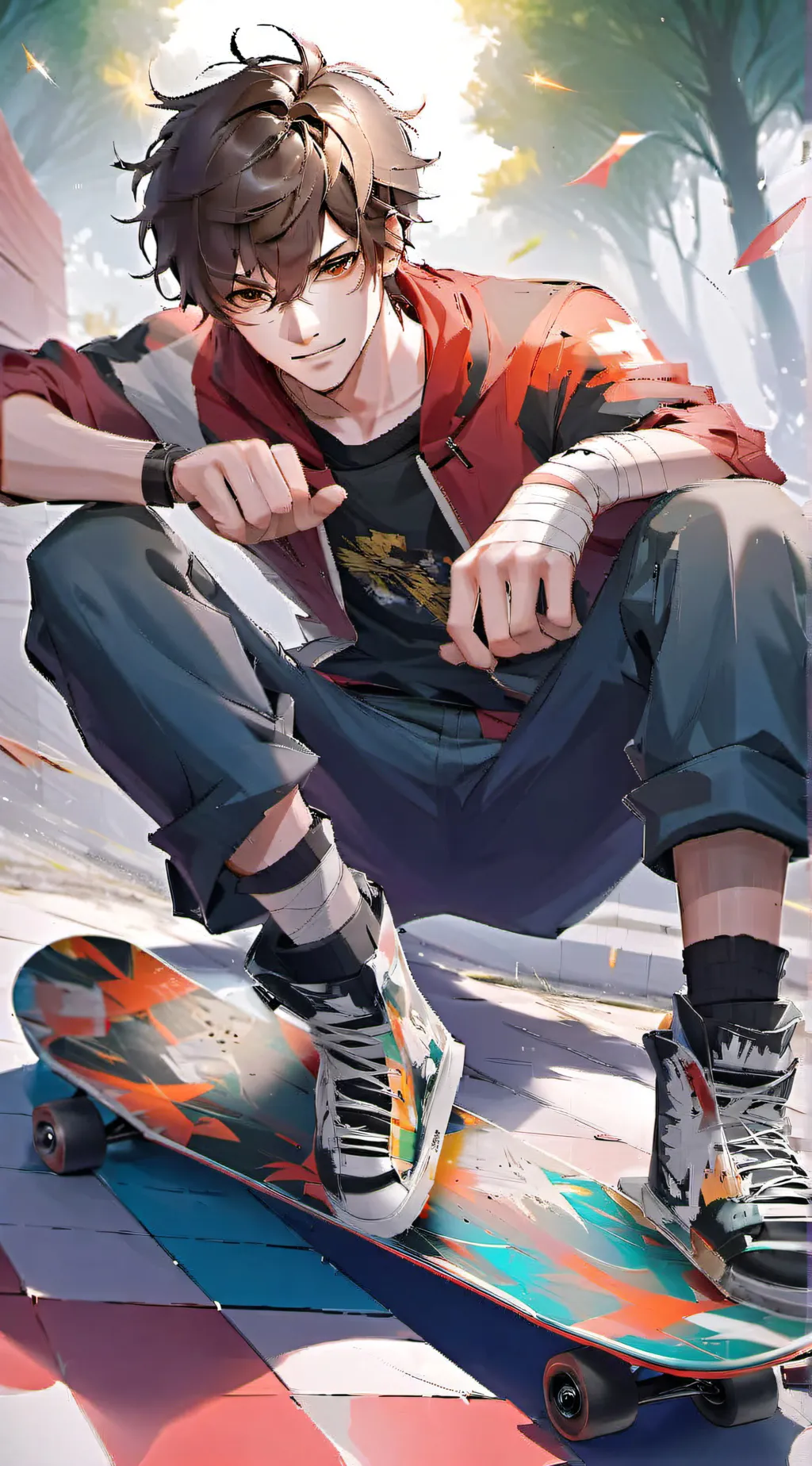 ai character: Adam  background