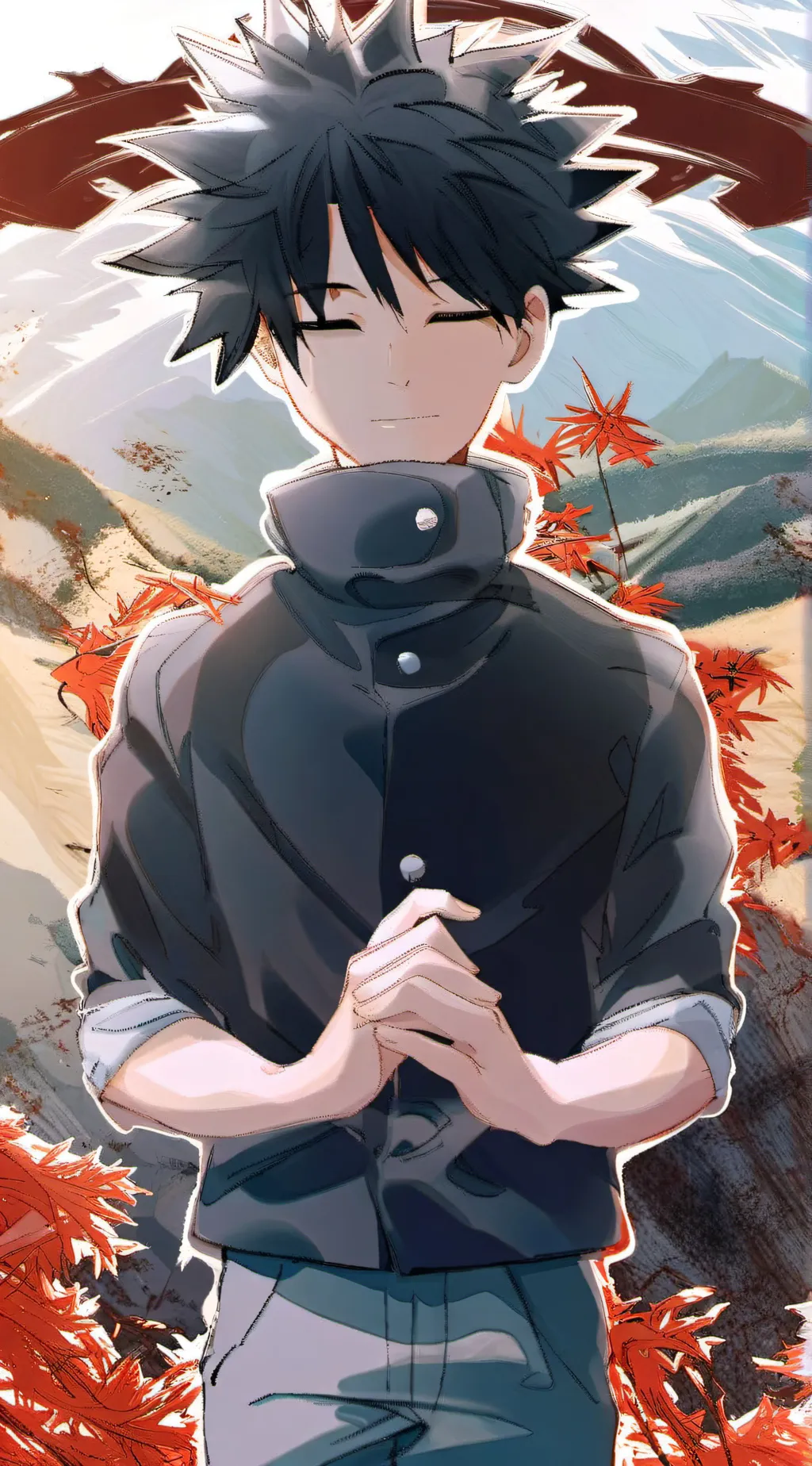 ai character: Megumi fushiguro background