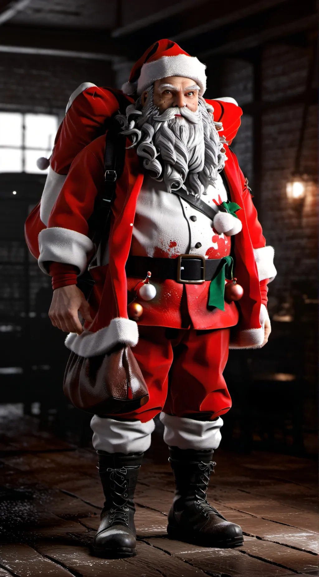 ai character: Santa background