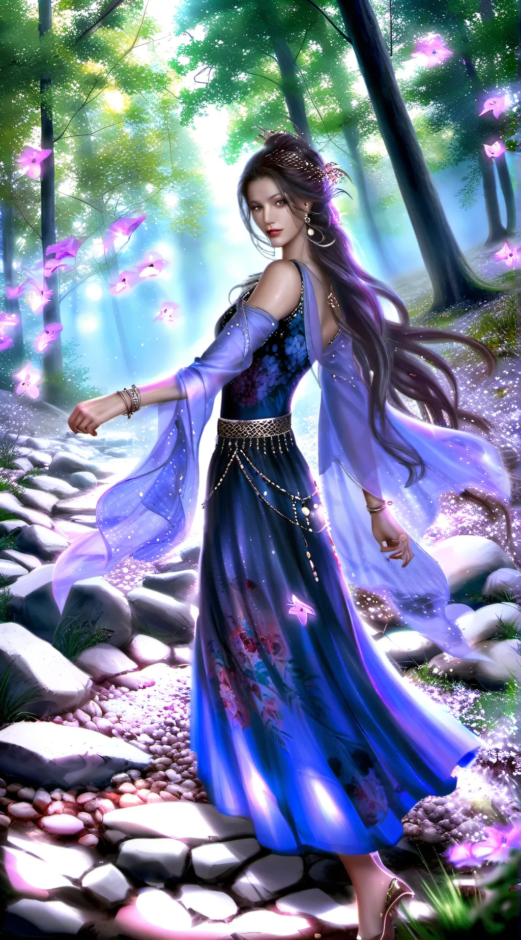 ai character: Mha new girl background