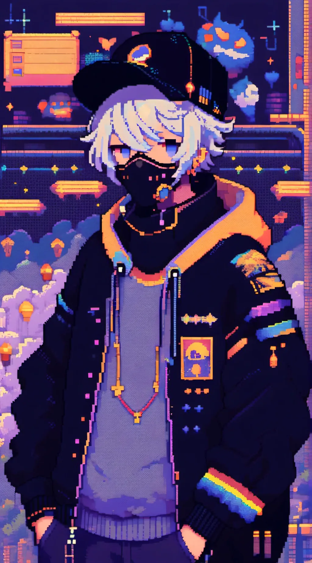 ai character: Wolf wolfl background