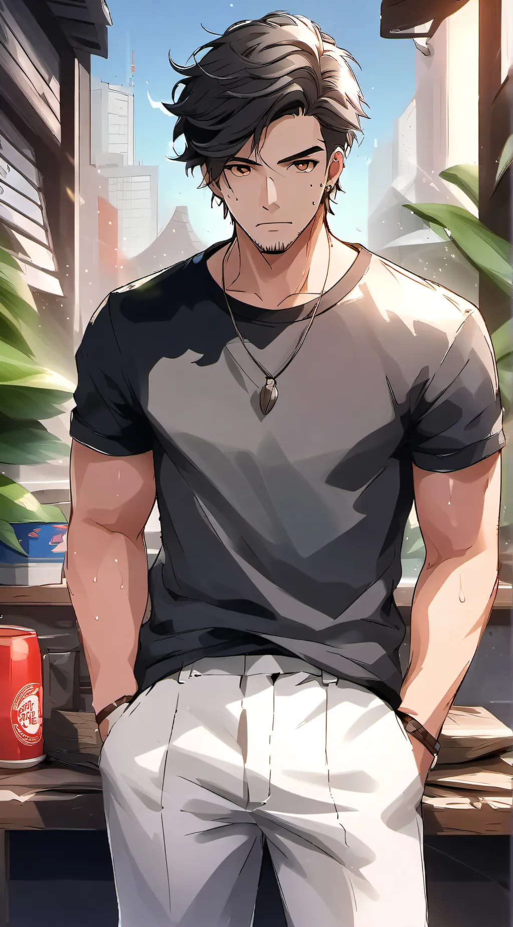 ai character: evan background