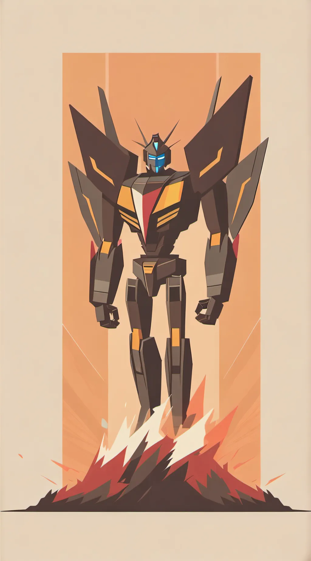 ai character: Soundwave  background