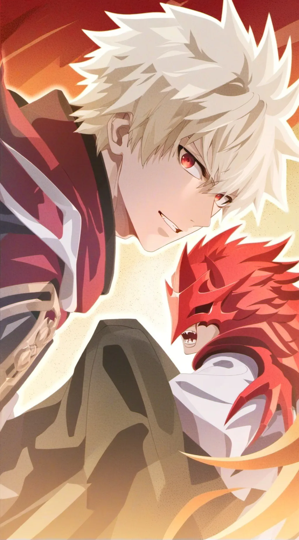 ai character: deku x bakugo background