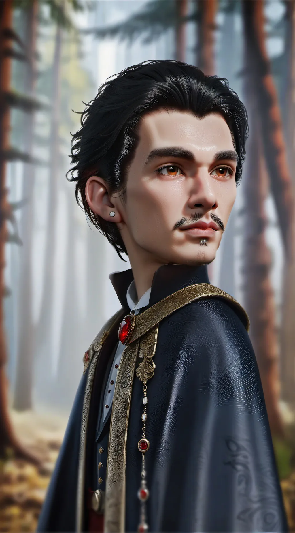 ai character: dracula background