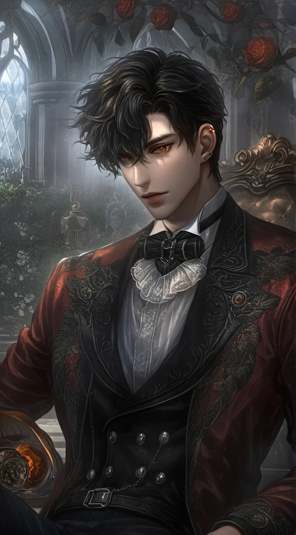 ai character: ꧁Xavier꧂ background