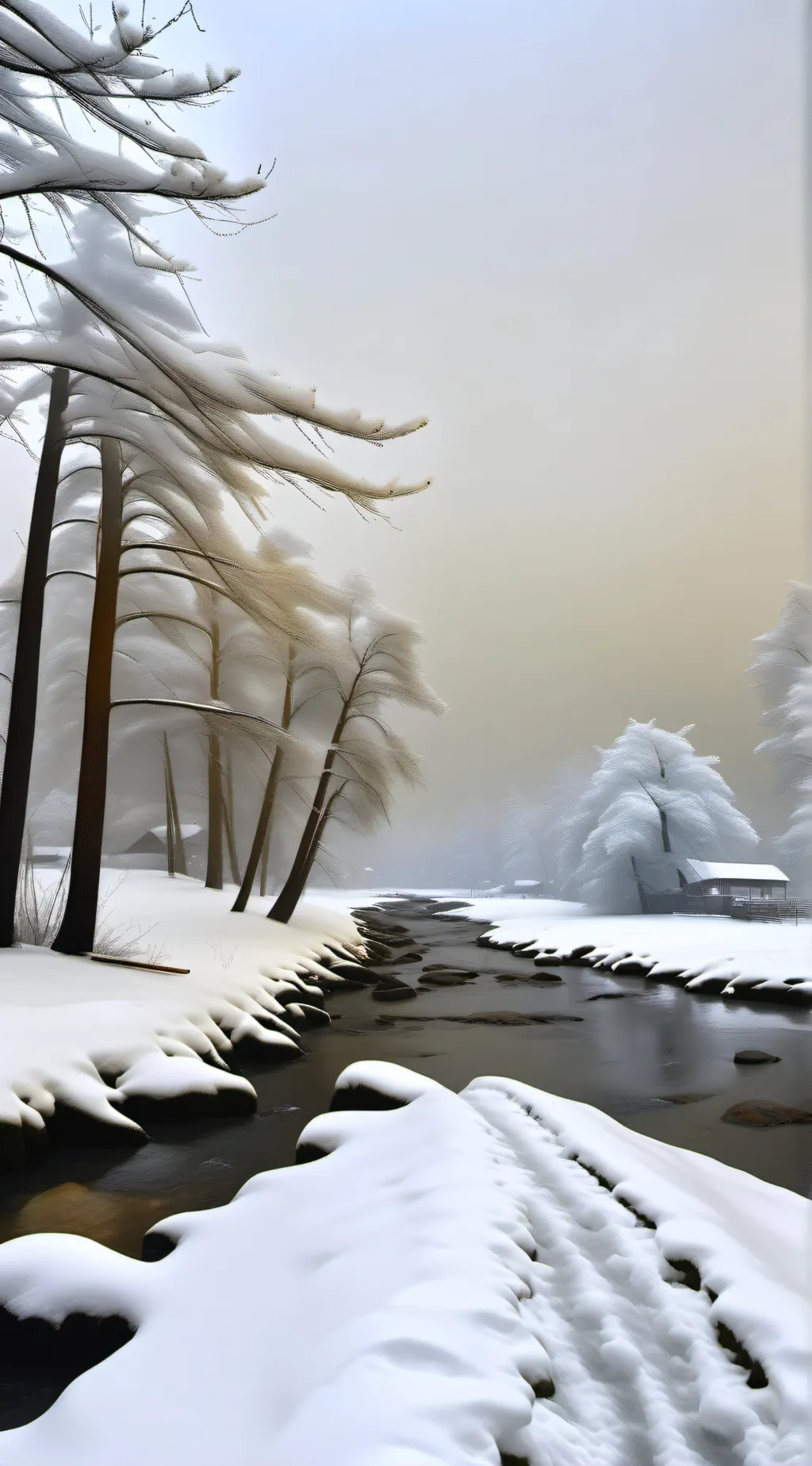 ai character: snow apocalypse background