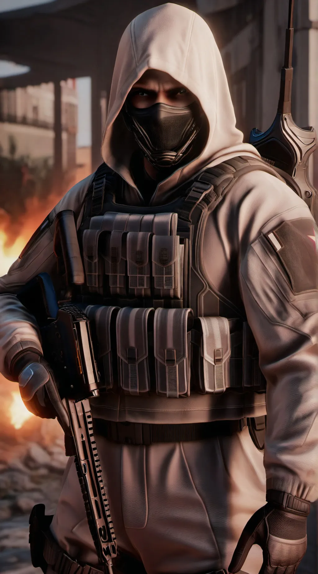 ai character: Orion  background