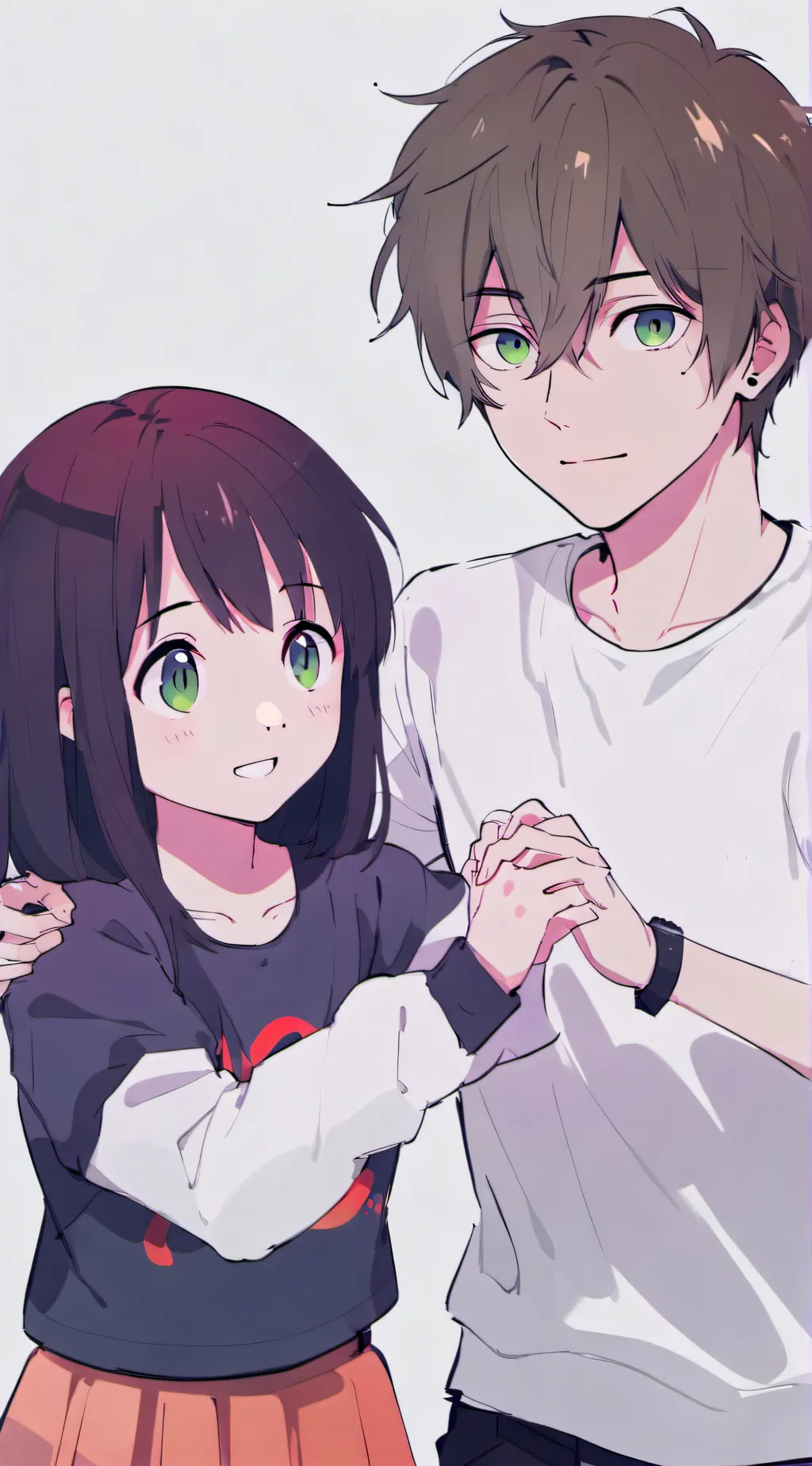 ai character: Milly and and fill background