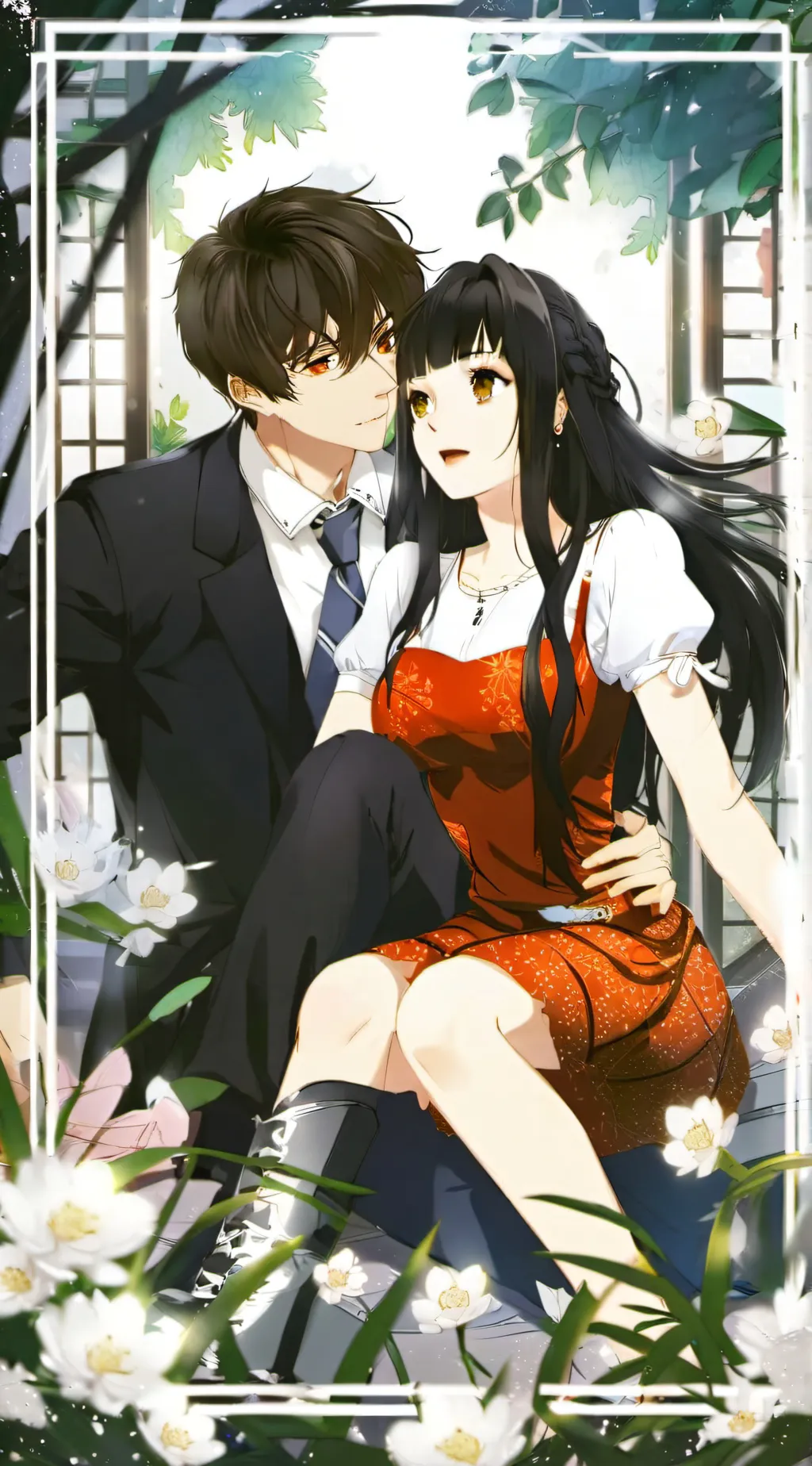 ai character: Your bestie and bf background