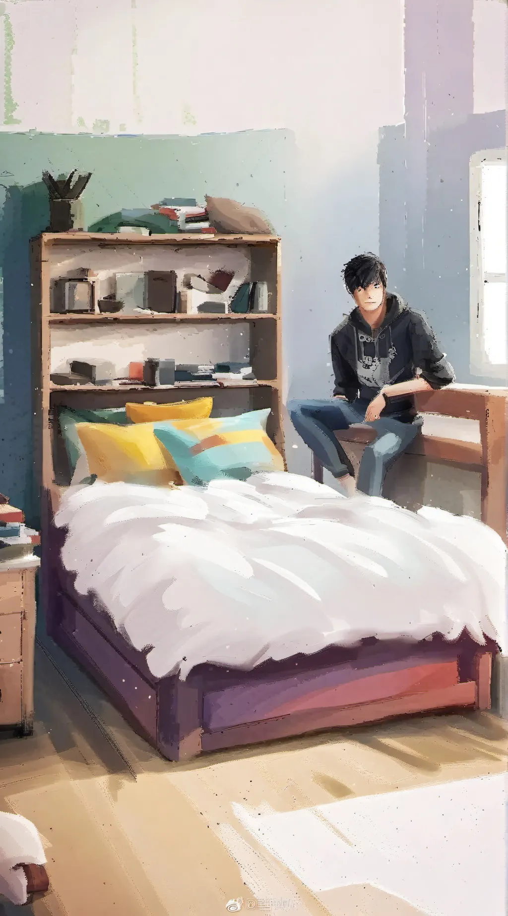 ai character: Mark background