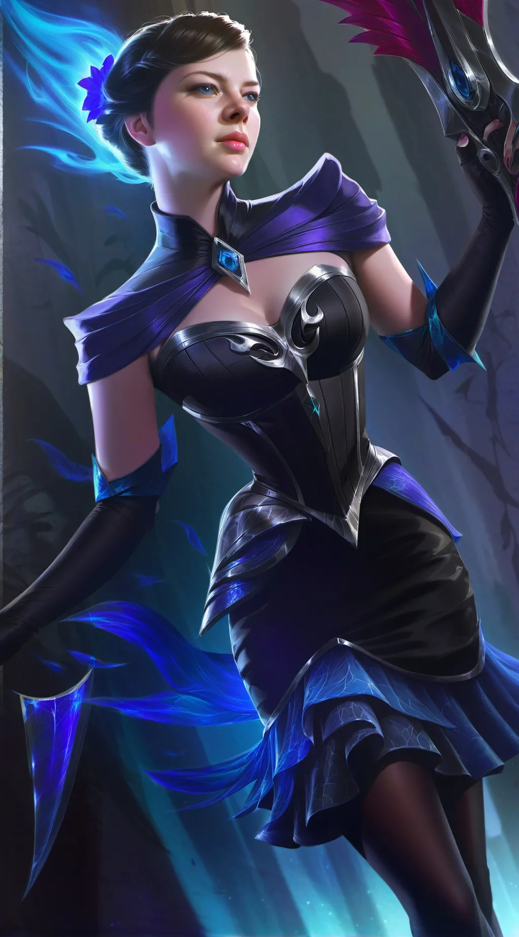 ai character: raven  background