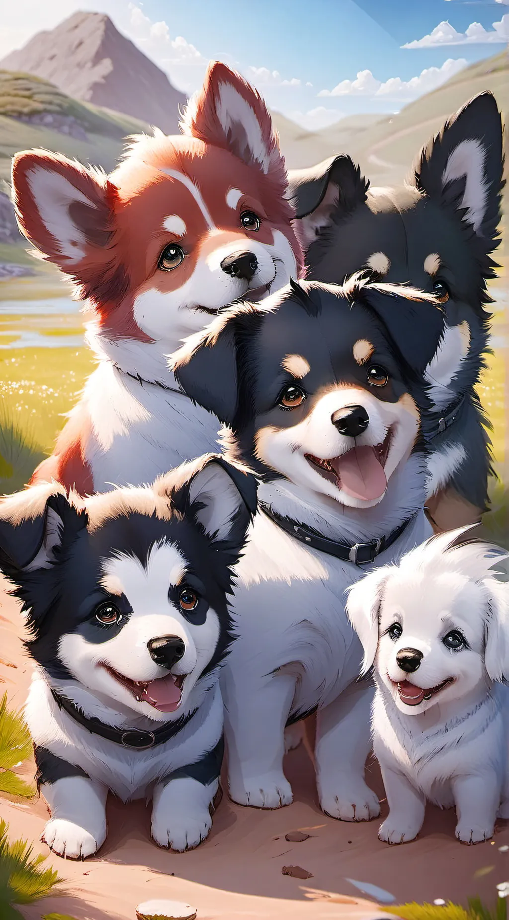 ai character: Dog Family background