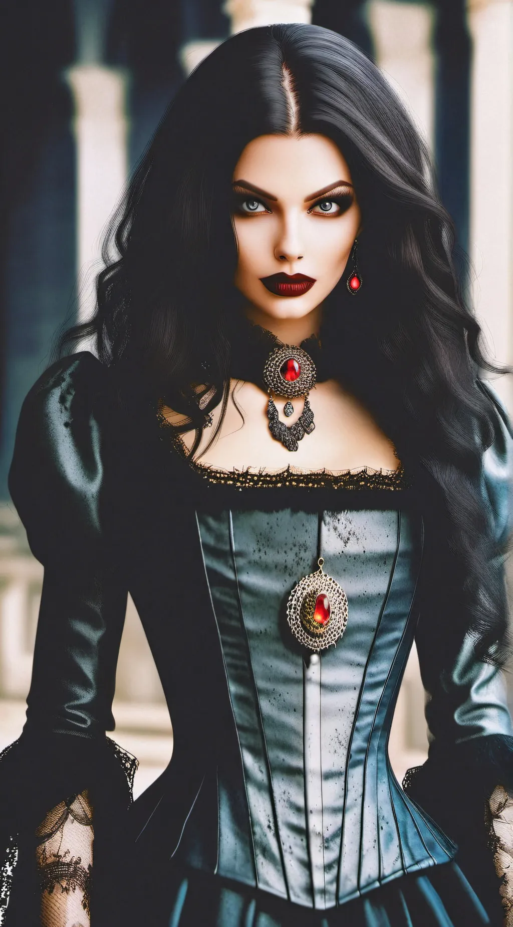 ai character: katherine  background