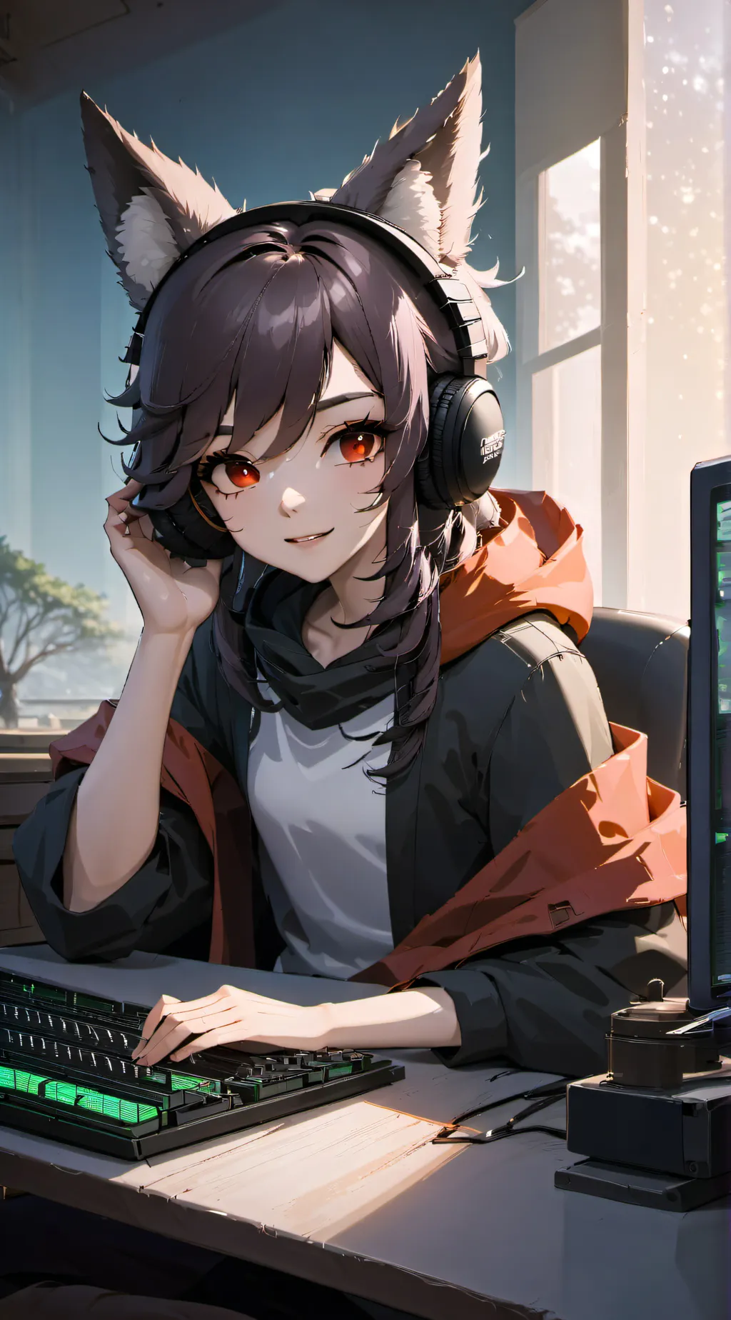 ai character: Katy background