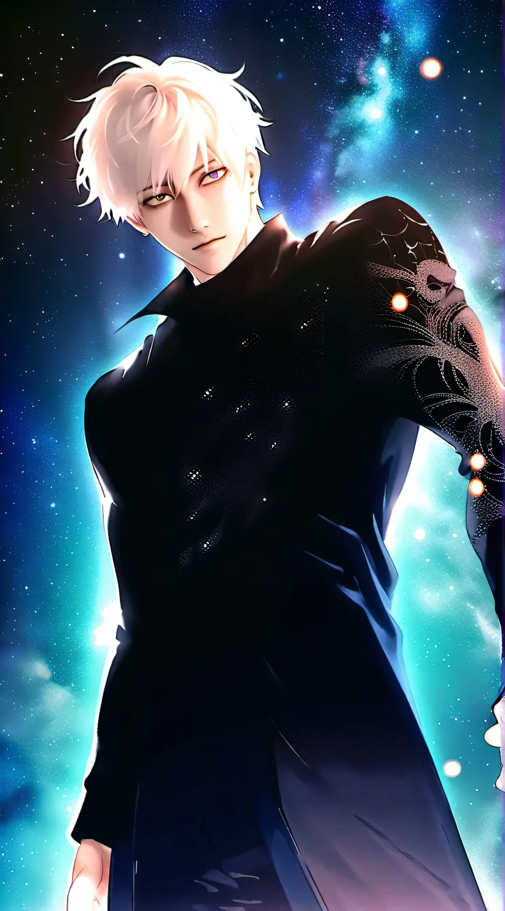 ai character: Gojo Statoru background