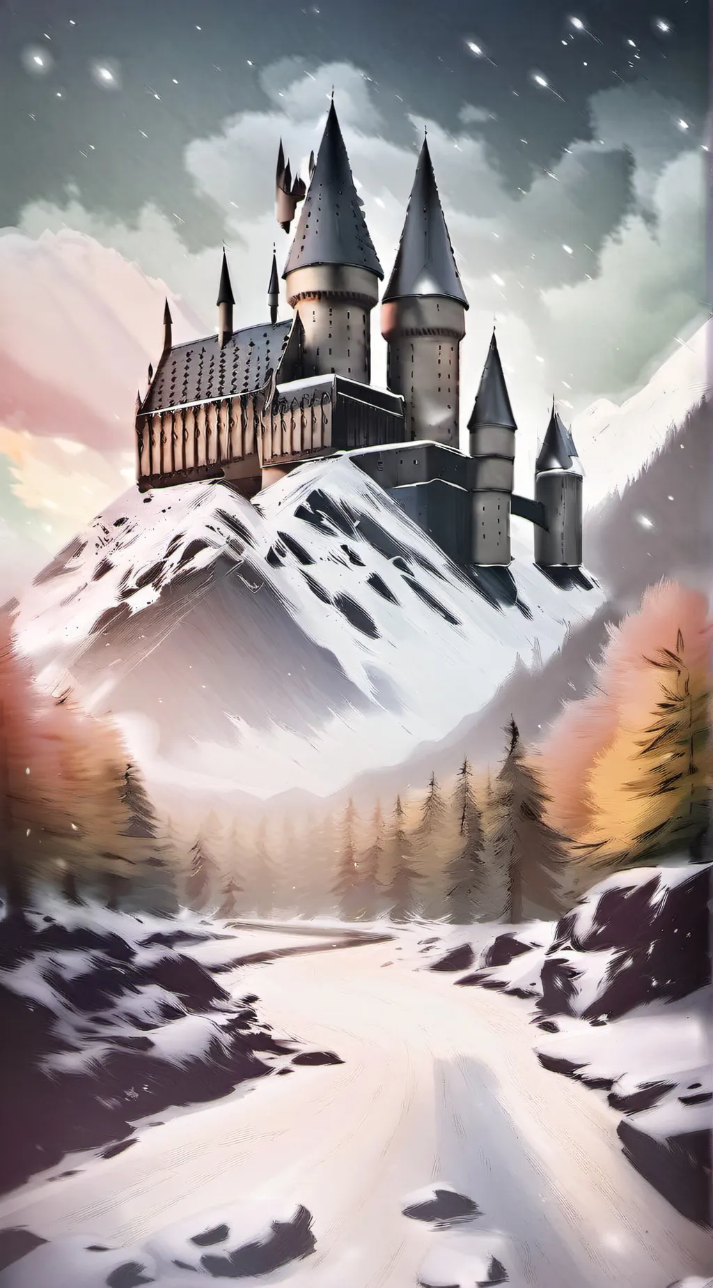 ai character: Hogwarts  background