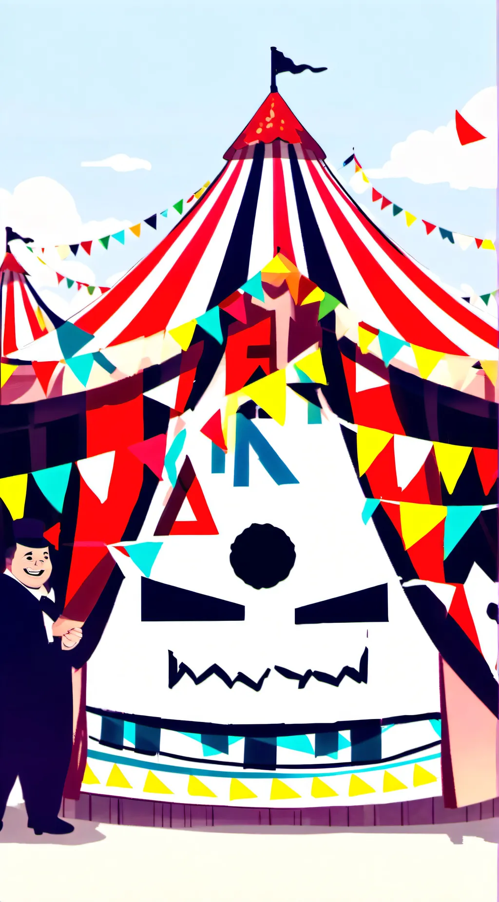 ai character: FPE circus AU background
