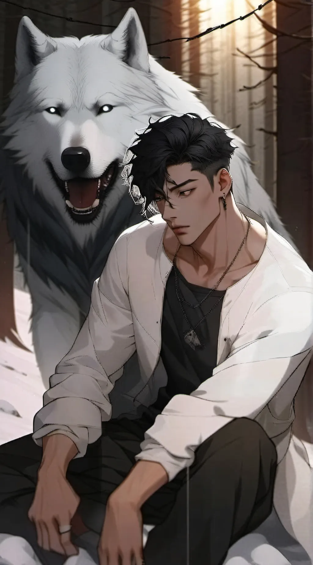 ai character: 《S I L V E R》 background