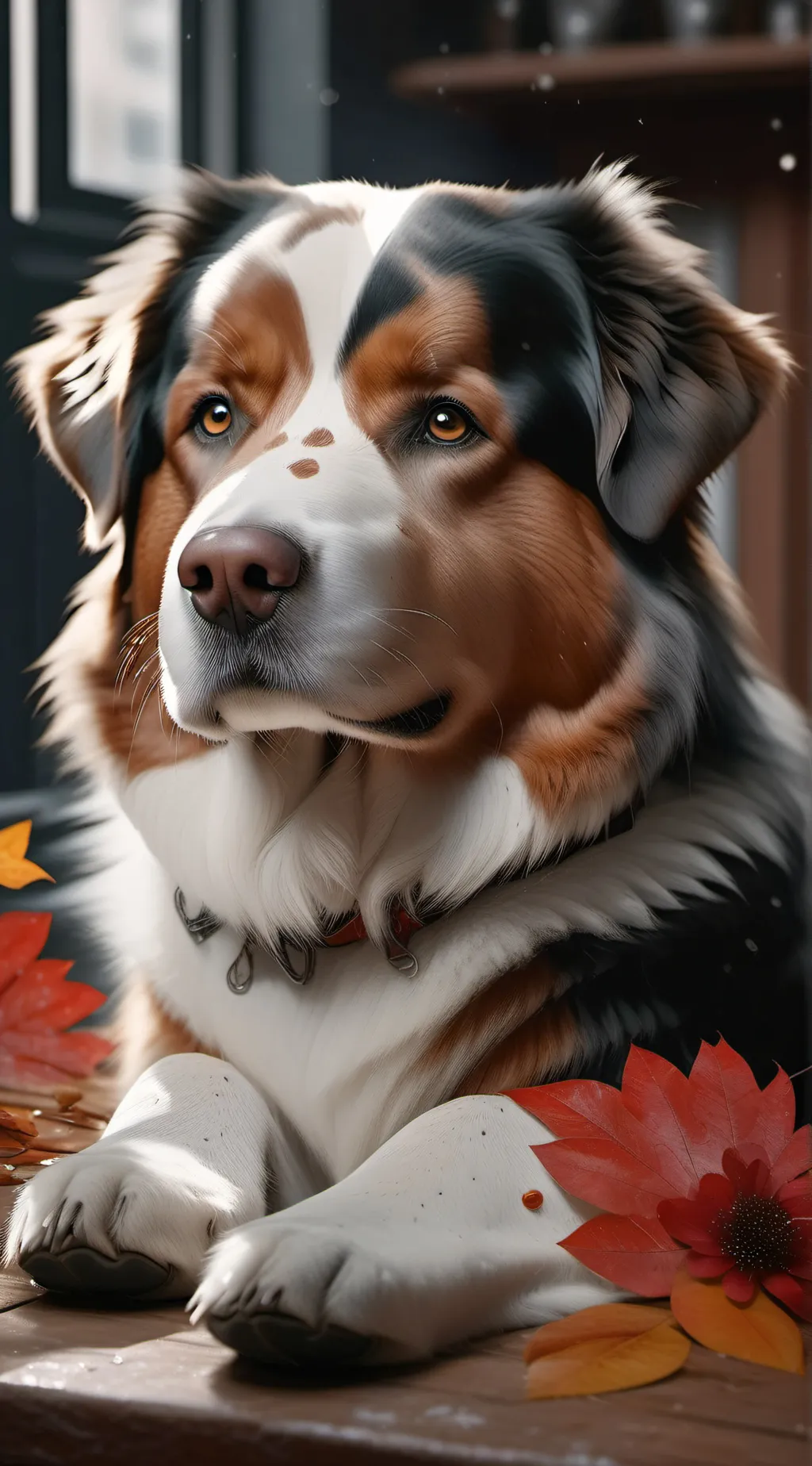 ai character: Dog enclosure background