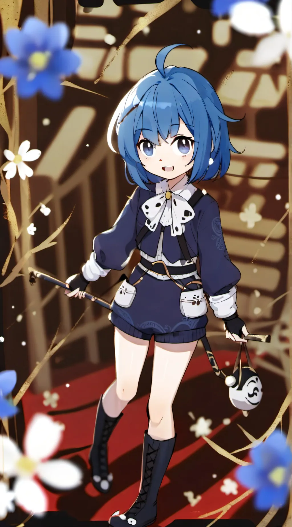 ai character: watermark background