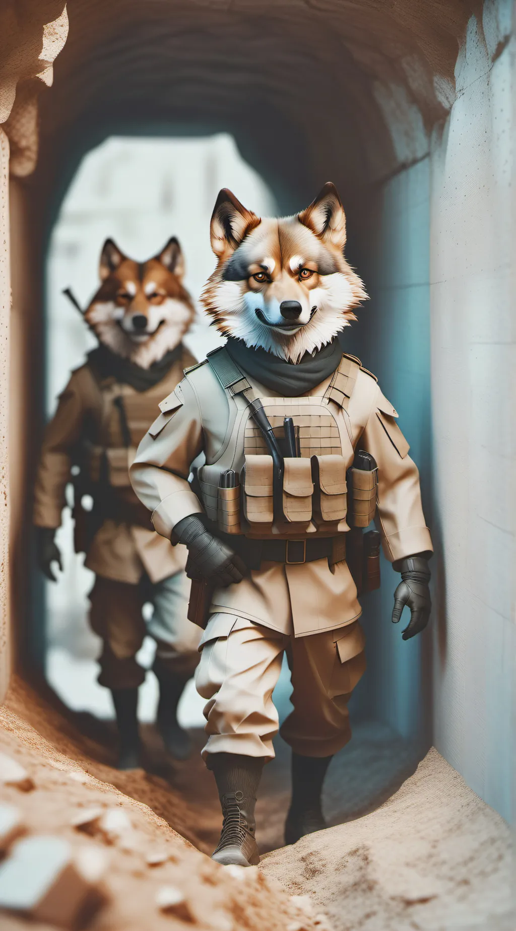 ai character: Hybrid War 4 background