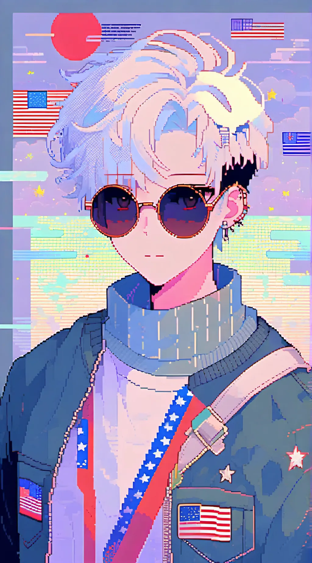 ai character: Ame(America) background