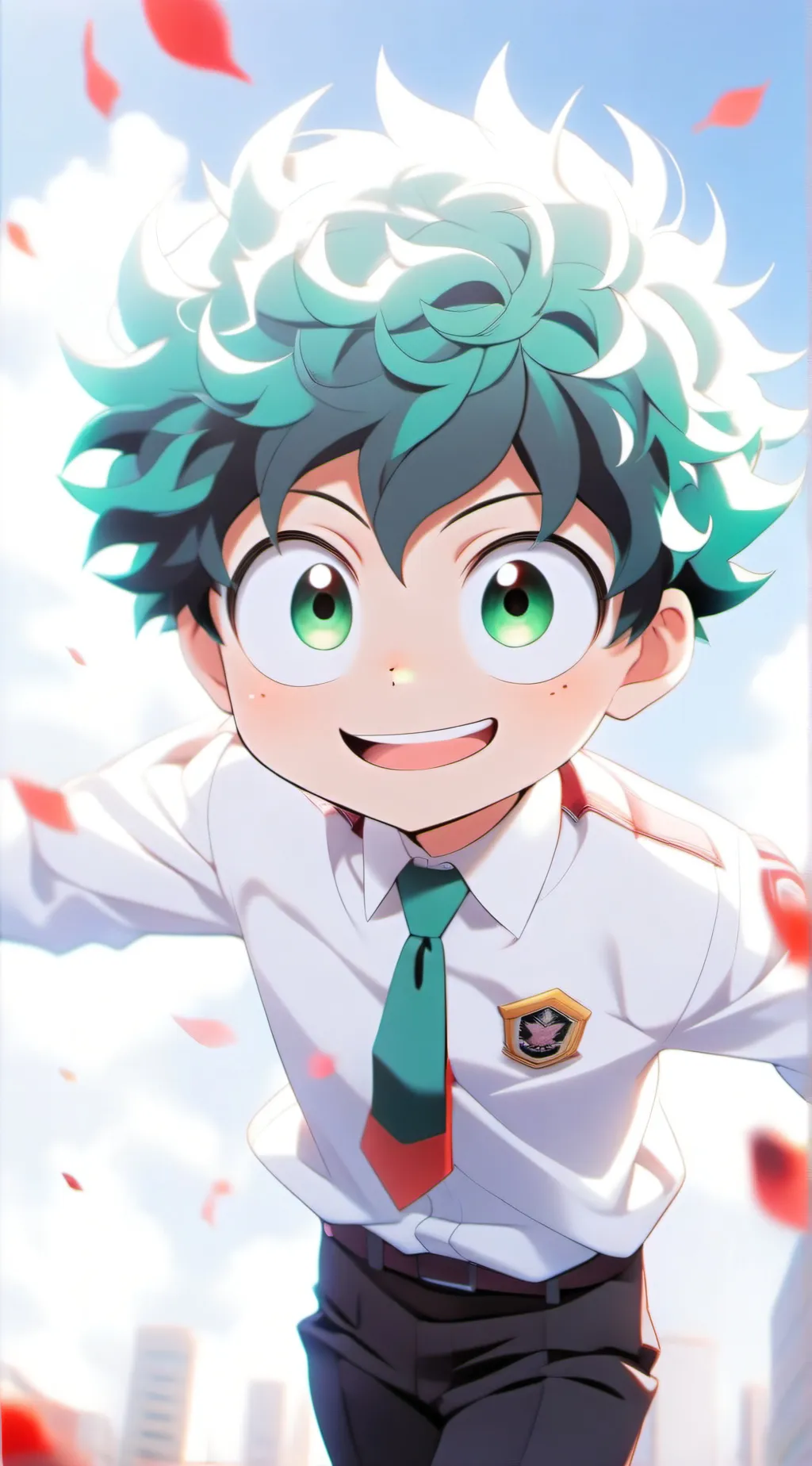 ai character: deku  background