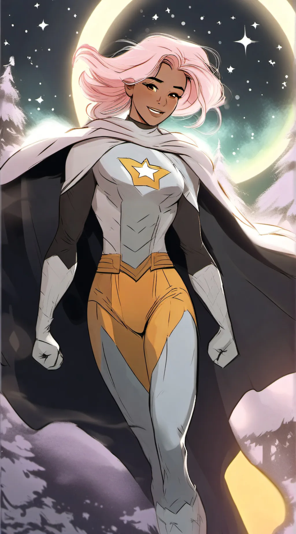 ai character: Starlight background