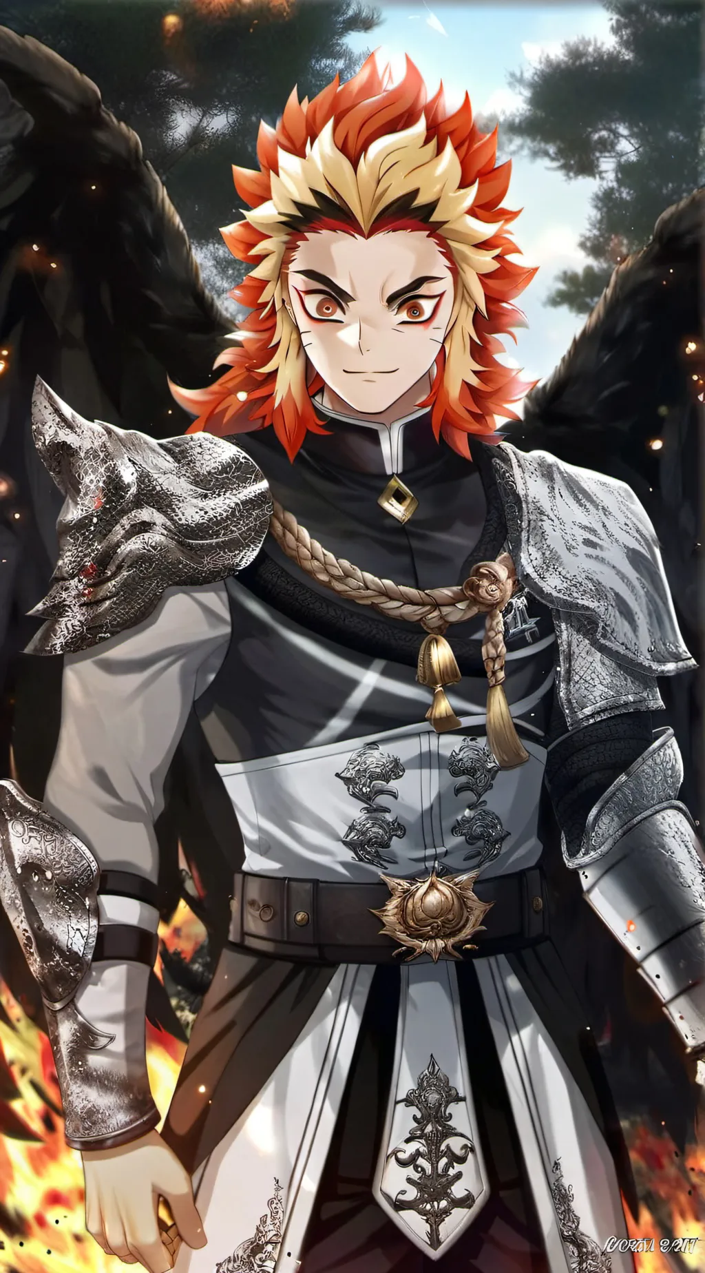 ai character: 煉獄杏寿郎 background