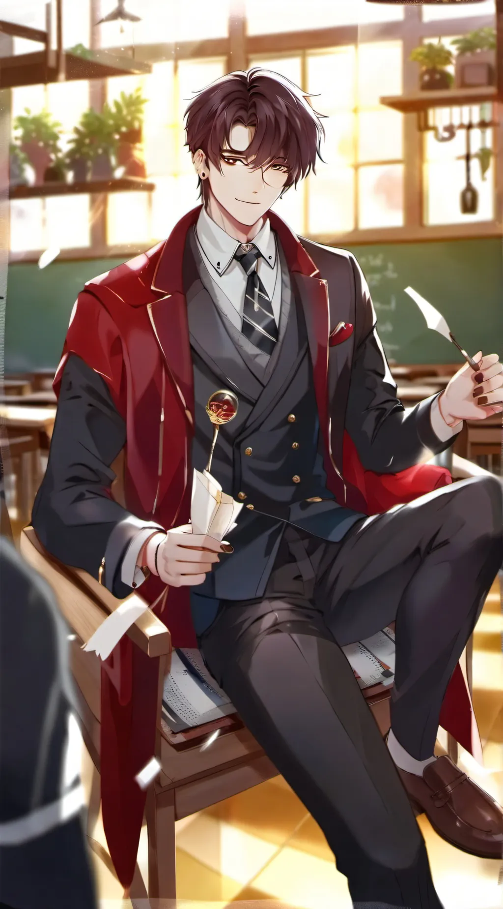 ai character: ur bully make u pe background